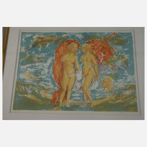 Konvolut gerahmte Grafiken