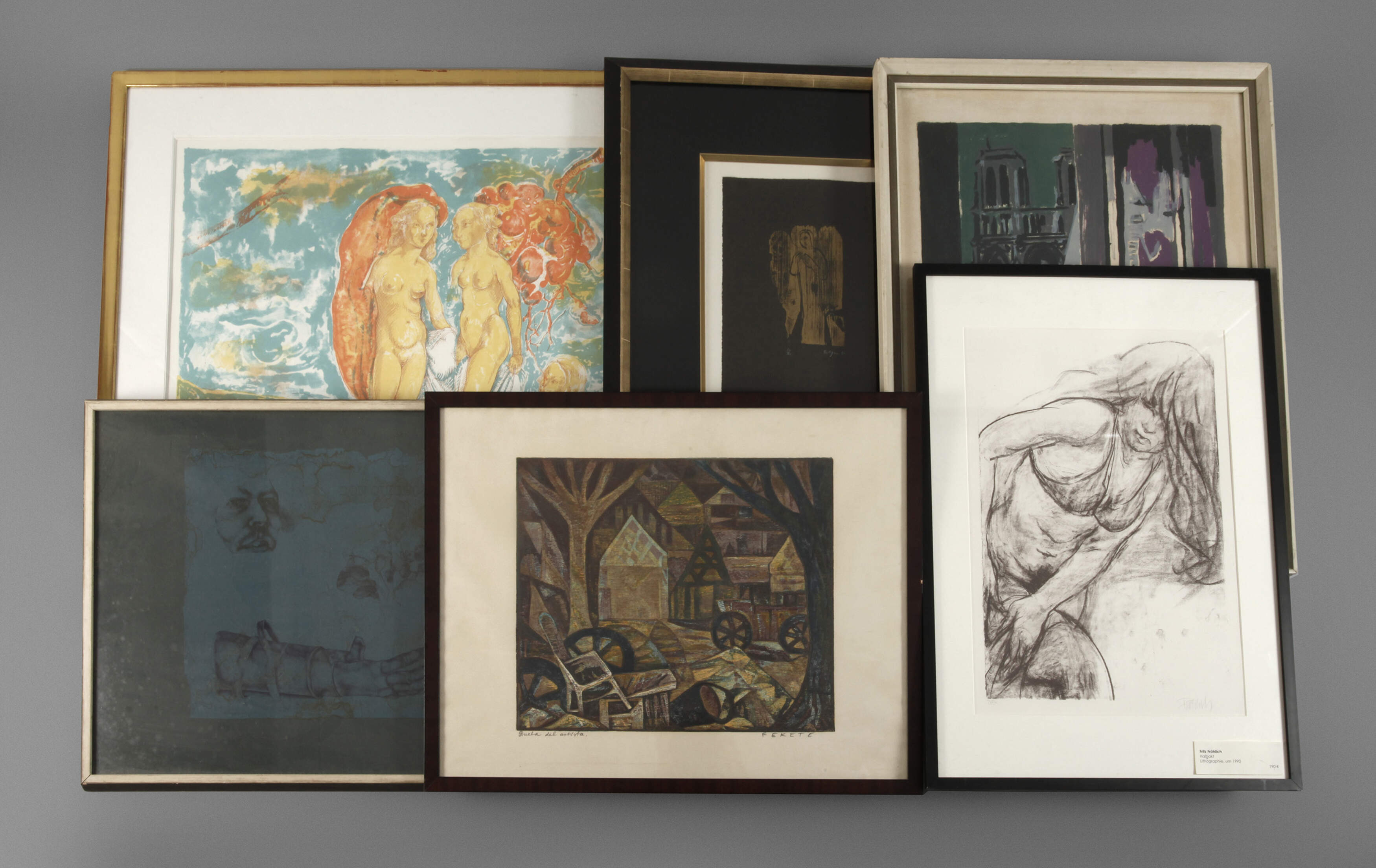 Konvolut gerahmte Grafiken