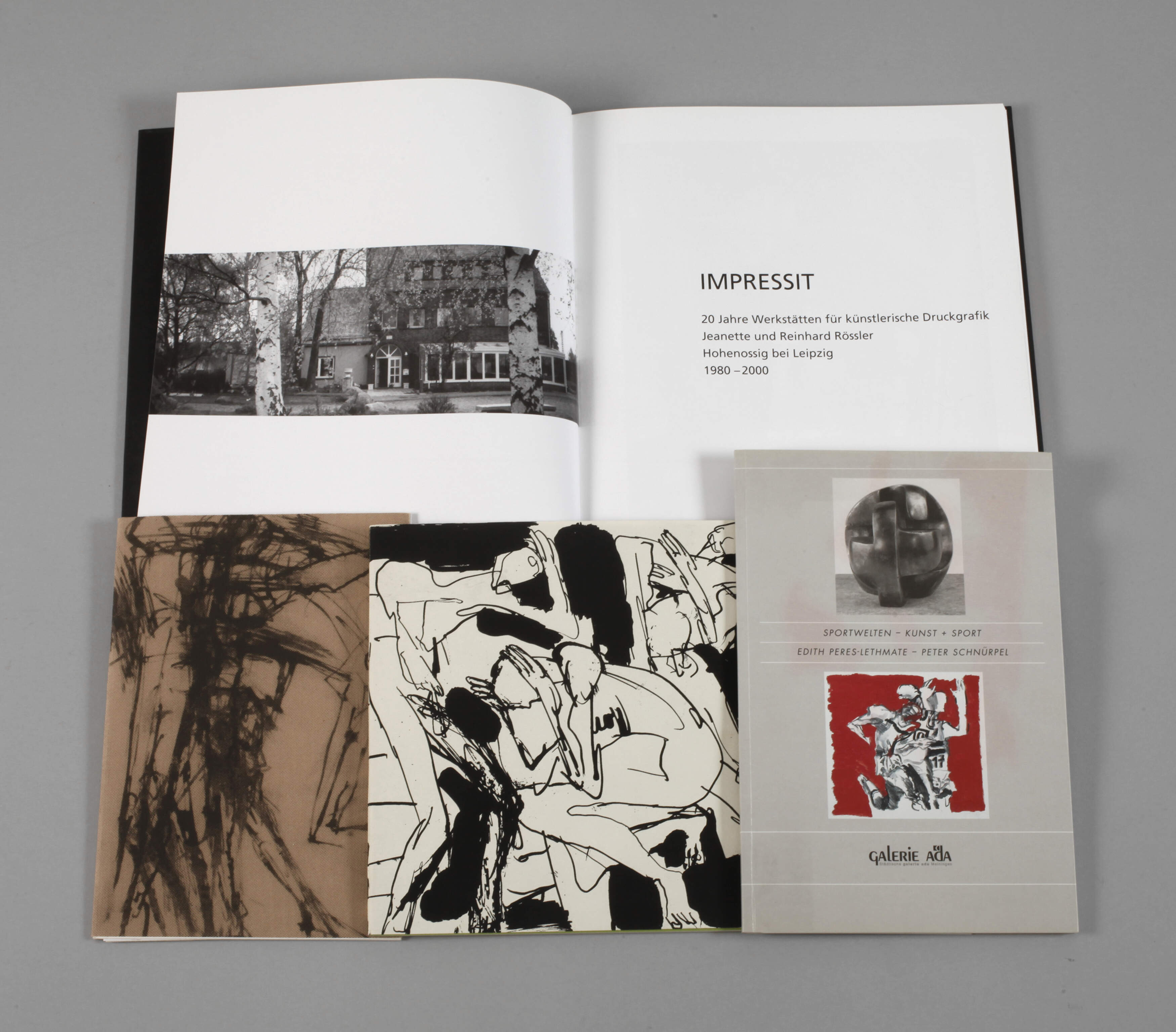 Konvolut Bücher mit Zeichnungen und Widmungen