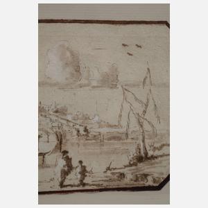 Altmeisterzeichnung, Italienische Szene