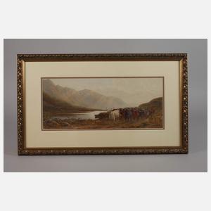 John Carlisle, Rinderherde in bergiger Landschaft