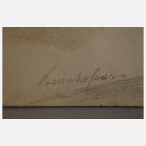 Johannes B. Duntze, attr., Paar Zeichnungen