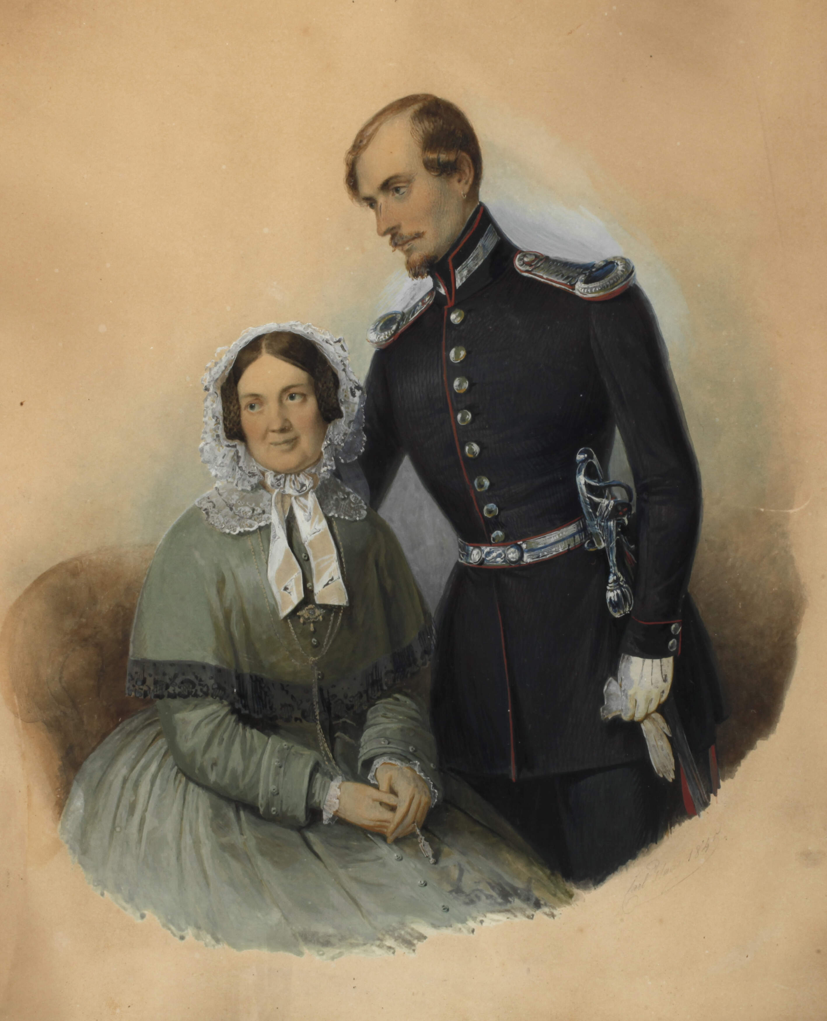 Carl Haag, Biedermeierpaar