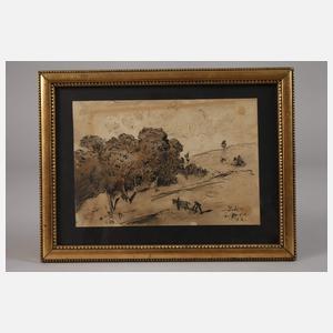 Julius Jacob II, Landschaft bei Lebbin