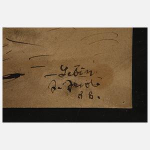 Julius Jacob II, Landschaft bei Lebbin