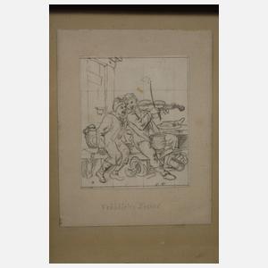 Hugo Kauffmann, attr., "Fröhliche Zecher"