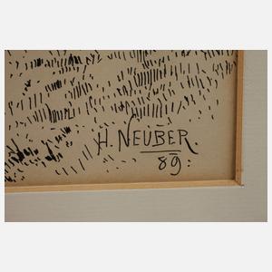 Hermann Neuber, Drei Federzeichnungen