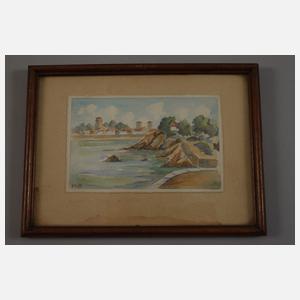 Konvolut französische Aquarelle