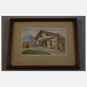 Konvolut französische Aquarelle