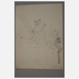 Konvolut Architekturzeichnungen Mark Brandenburg