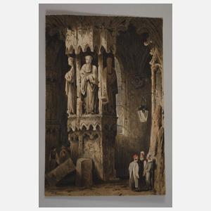 Romantiker, Paar Aquarelle