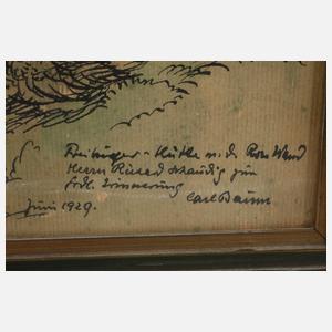 Carl Baum, "Freiburger Hütte mit Roter Wand"