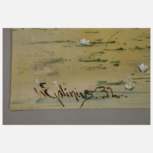 Willi Eplinius, Bootshaus an der Havel