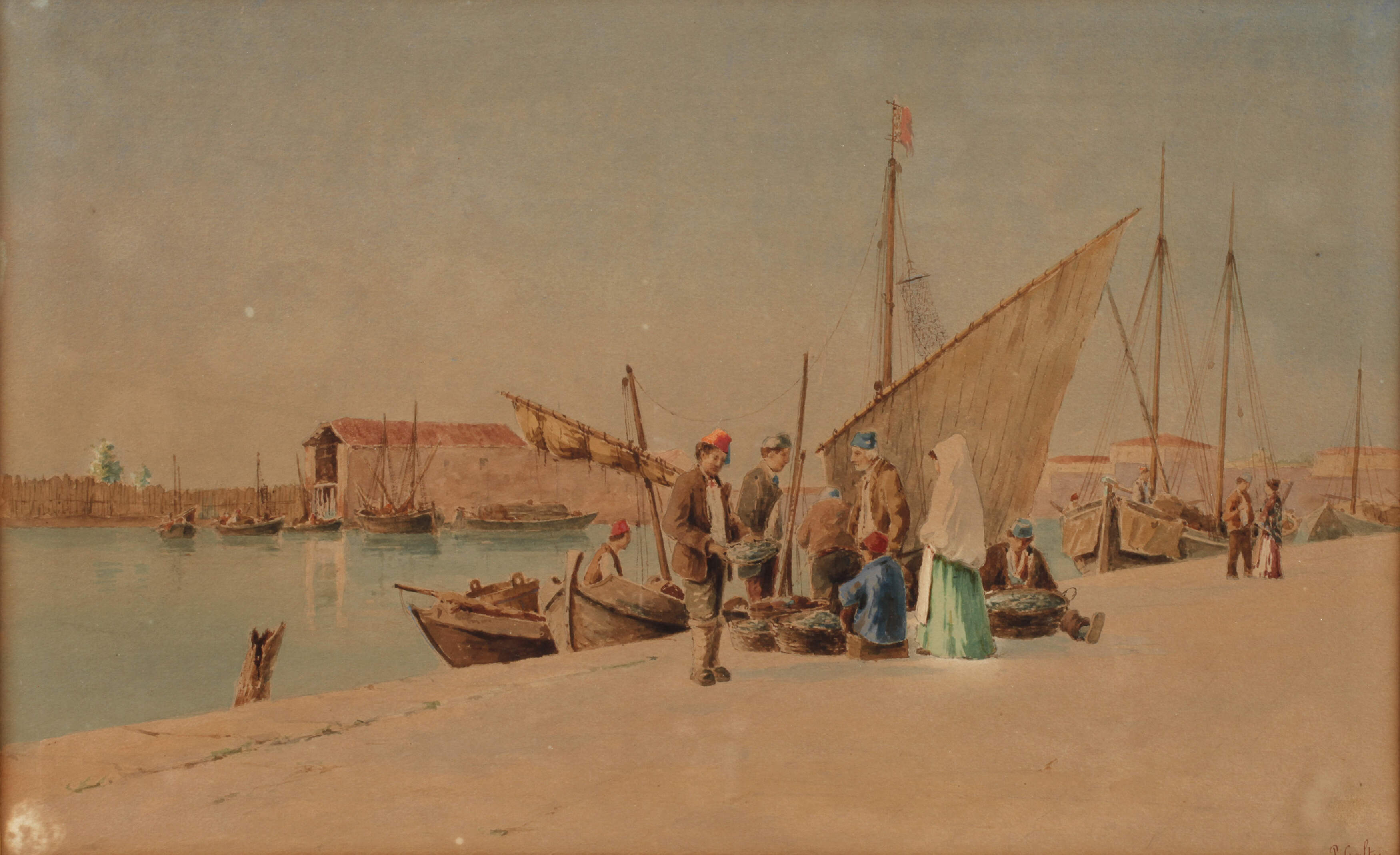 Pietro Galter, Partie im Hafen