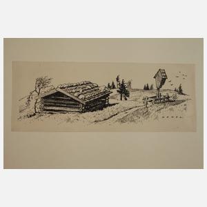 Edwin Henel, Konvolut Handzeichnungen