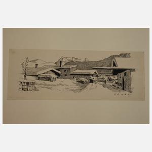 Edwin Henel, Konvolut Handzeichnungen