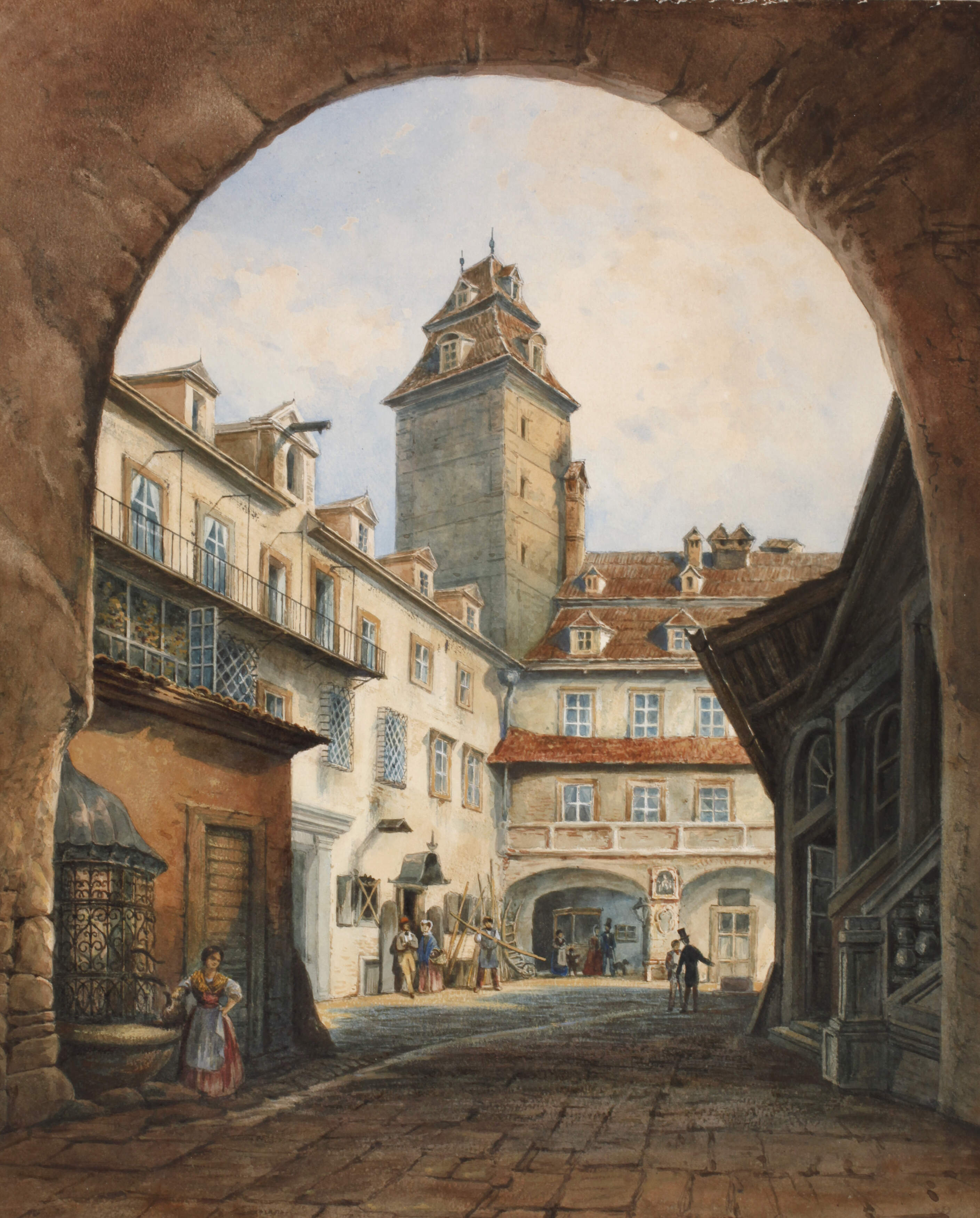 Der alte Federlhof in Wien 