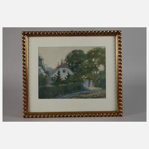 Fritz Schoen, attr., "Straße in Rauschen"