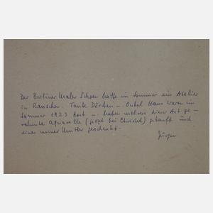 Fritz Schoen, attr., "Straße in Rauschen"