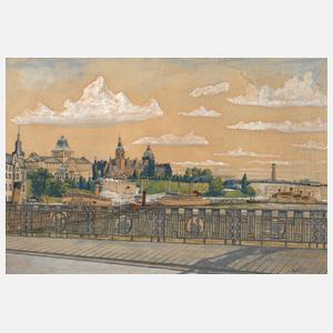 Schütz, Blick auf die Hakenterasse in Stettin