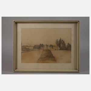 P. Siegel, Zwei Zeichnungen Bau der Reichsautobahn