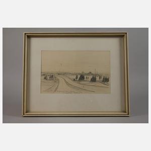 P. Siegel, Zwei Zeichnungen Bau der Reichsautobahn