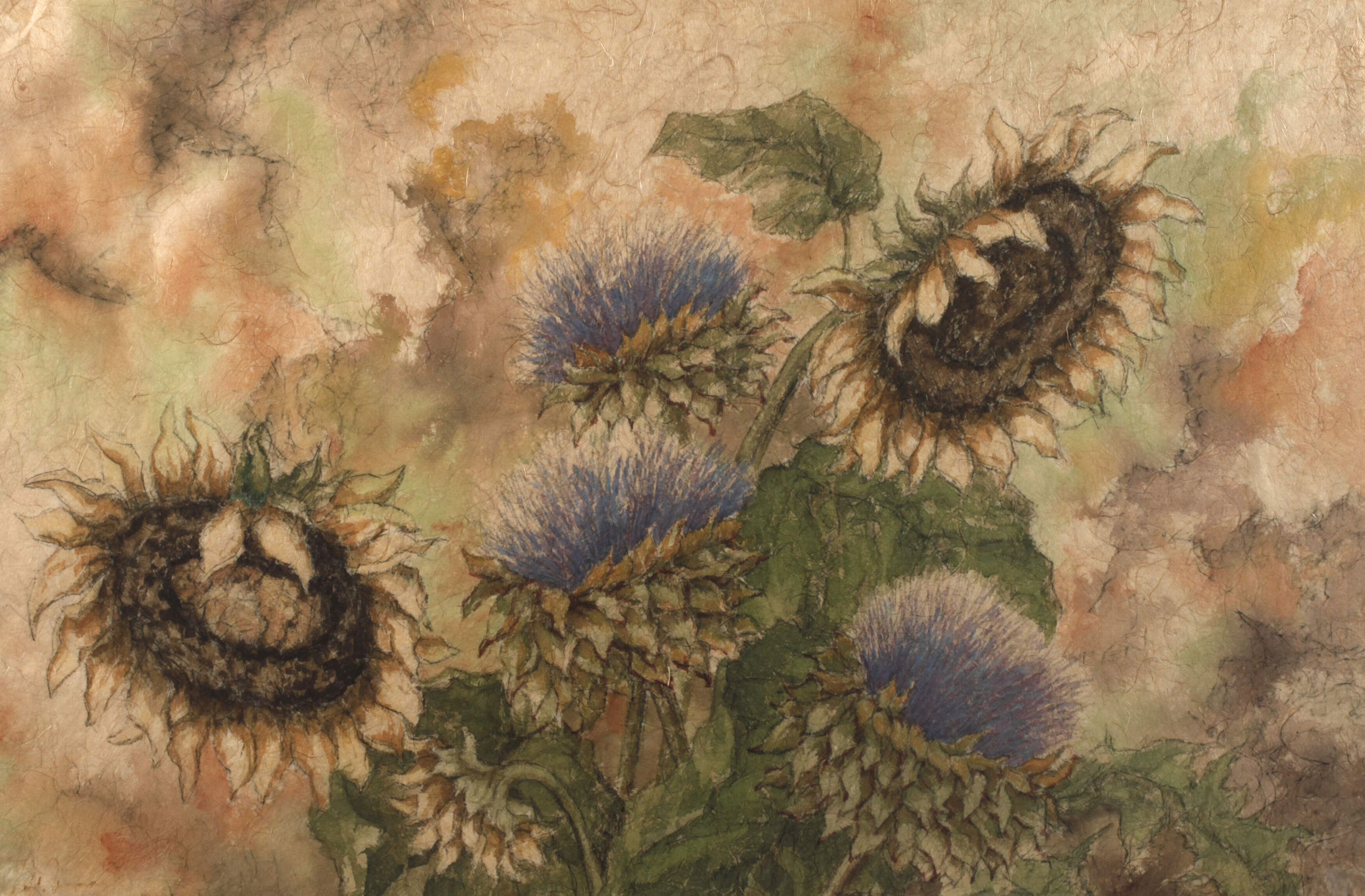 Heinz Vogel, Sonnenblumenstillleben