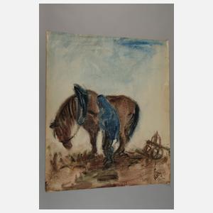 Fritz Ketz, Bauer bei der Arbeit