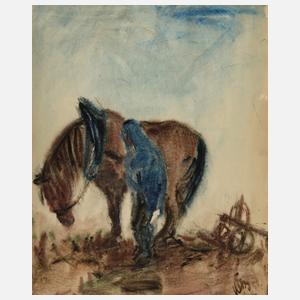 Fritz Ketz, Bauer bei der Arbeit