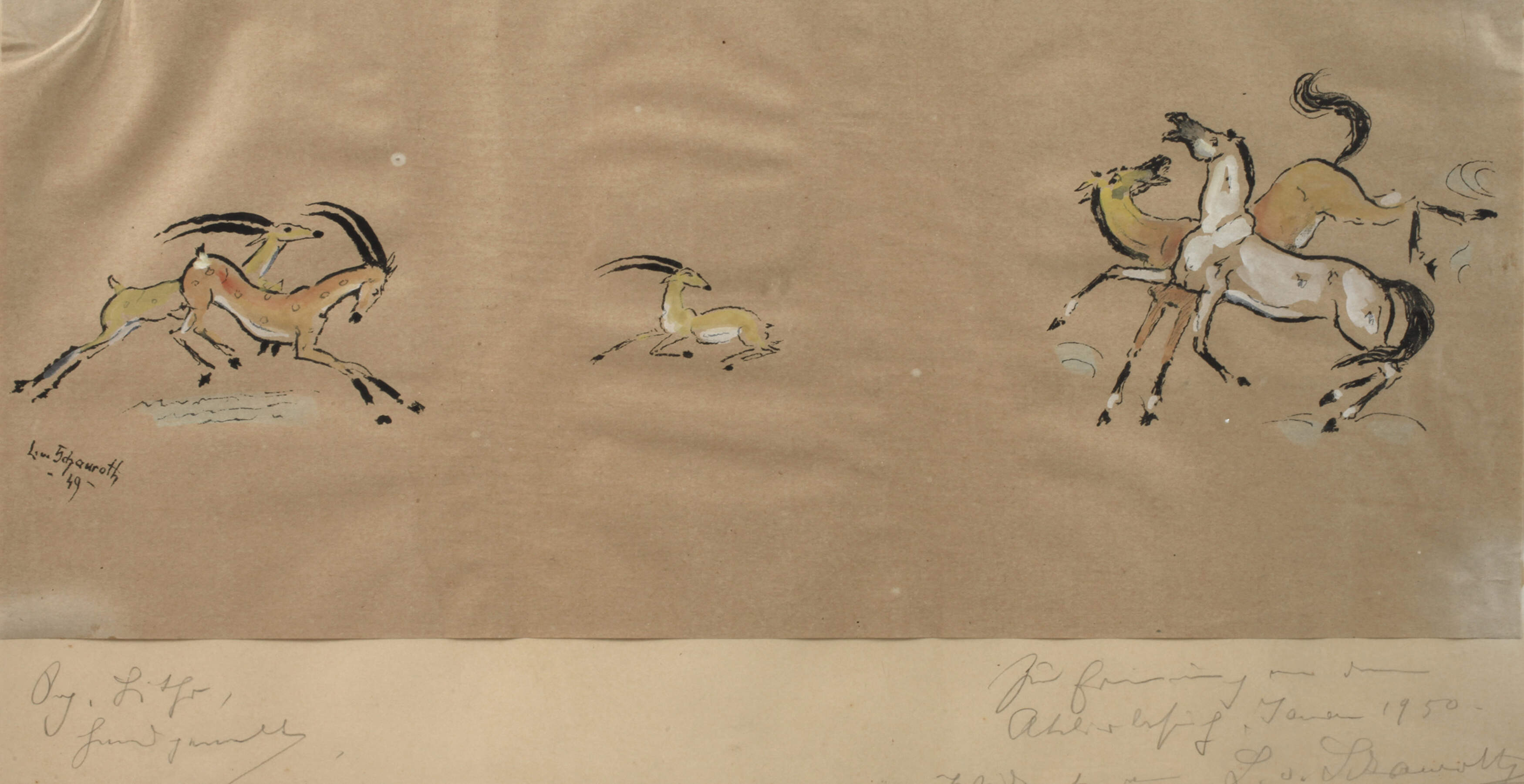 Lina von Schauroth, Kolorierte Lithografie