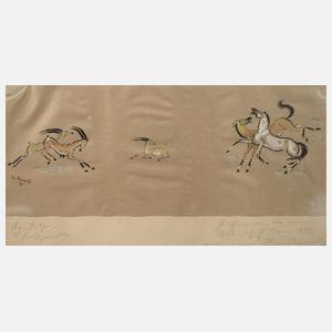 Lina von Schauroth, Kolorierte Lithografie