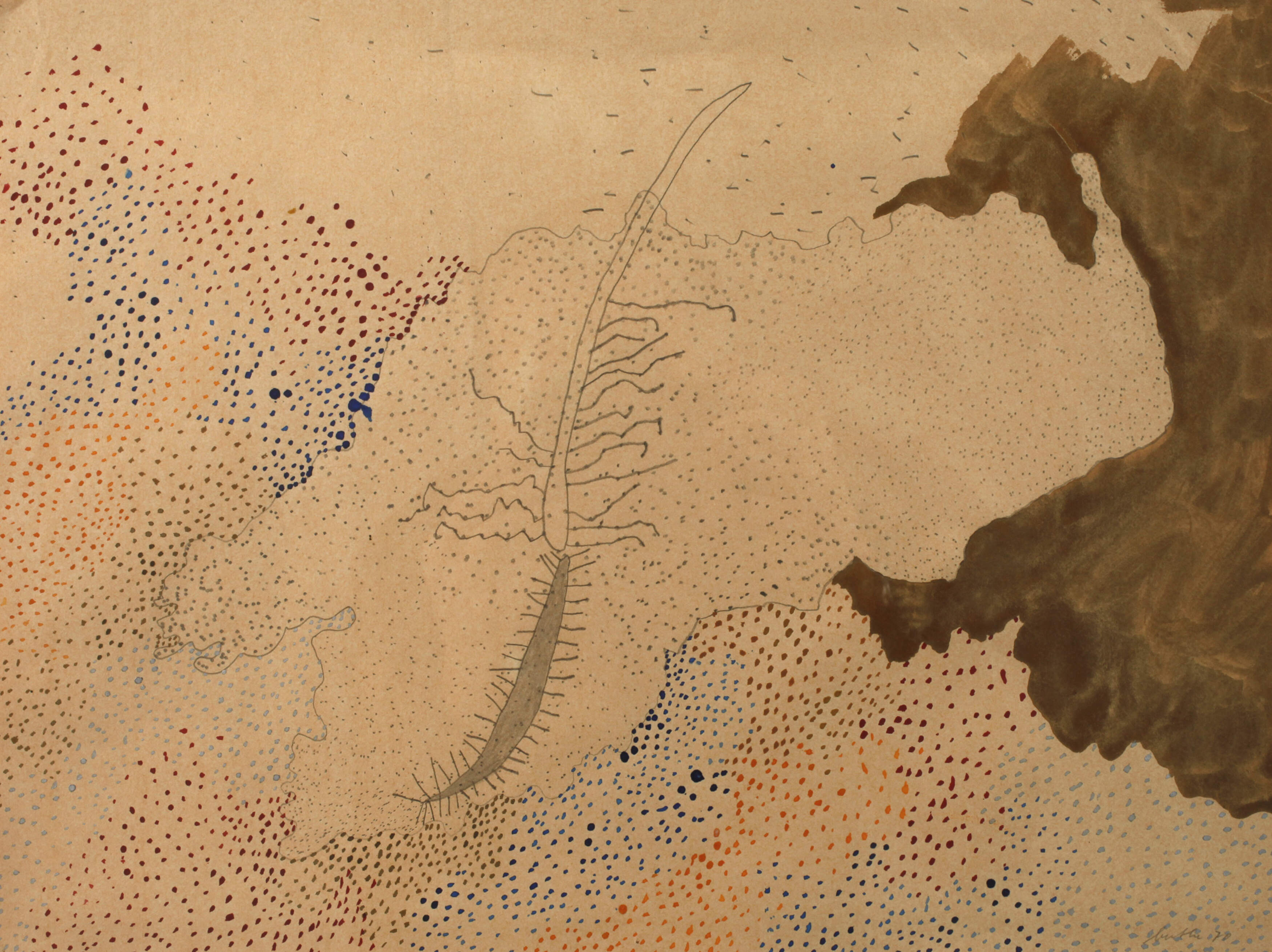 Michael Buthe, Pointillistische Komposition