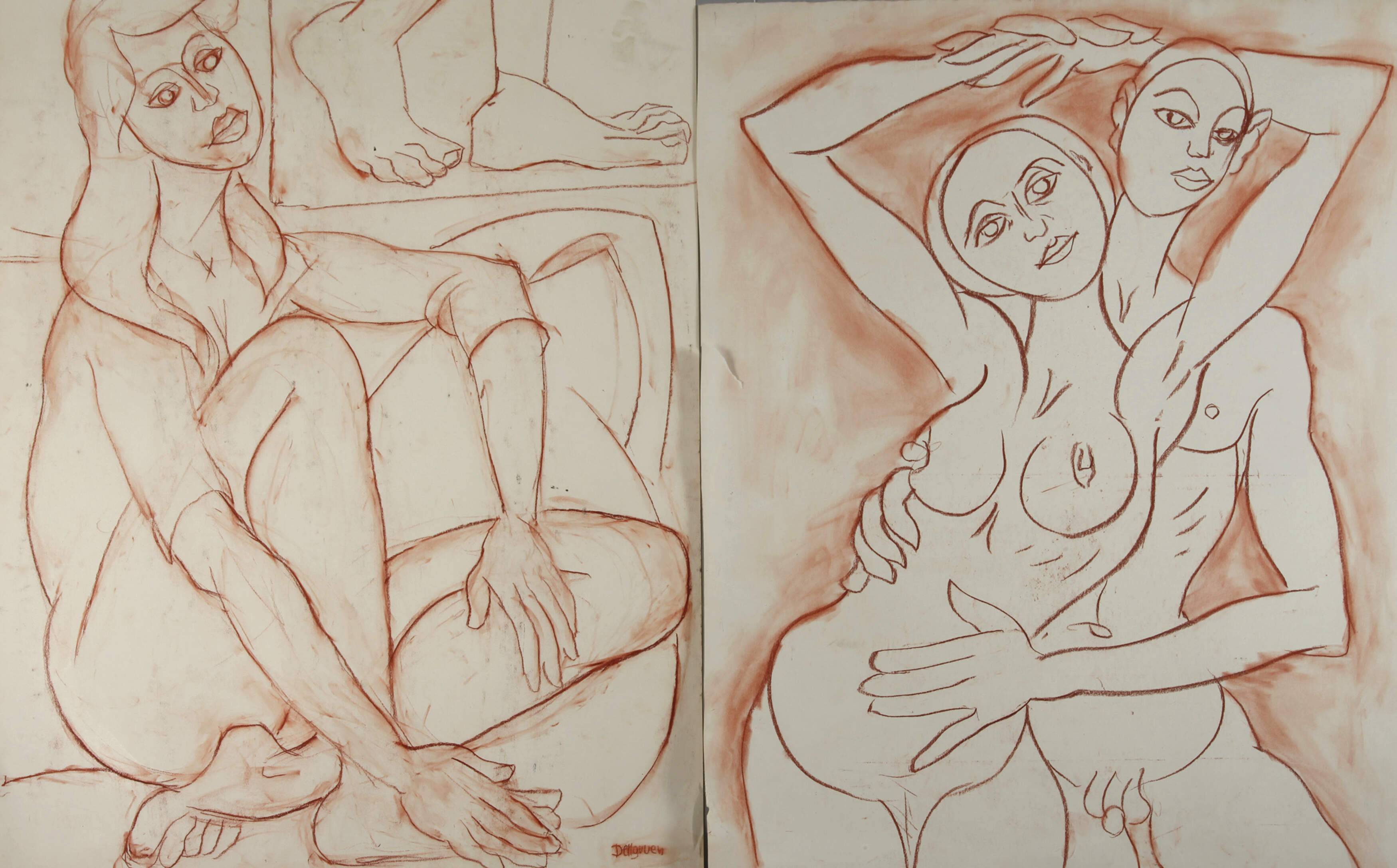 Franziskus Dellgruen, Paar Akte