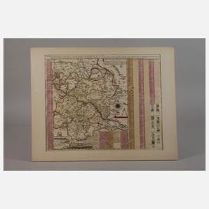 Zürner/Schenk, Kupferstichkarte Amt Dresden