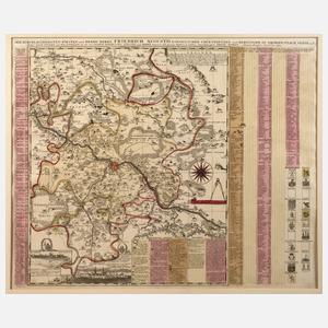 Zürner/Schenk, Kupferstichkarte Amt Dresden