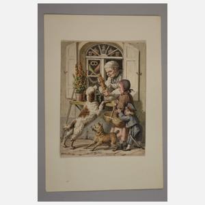 Hugo Bürkner, Beim Bäcker