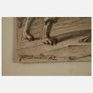 Hugo Bürkner, Beim Bäcker