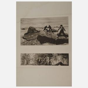 Max Klinger, Konvolut Radierungen