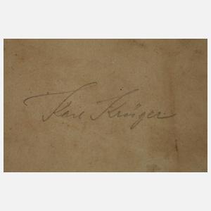 Max Carl Krüger, attr., An der Landstraße