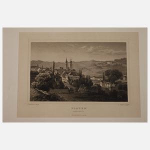 Konvolut historische Ansichten von Plauen