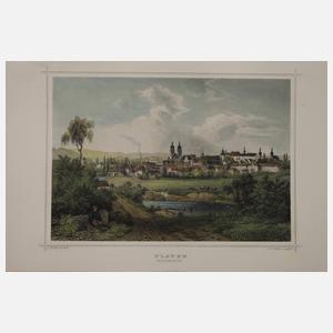 Konvolut historische Ansichten von Plauen