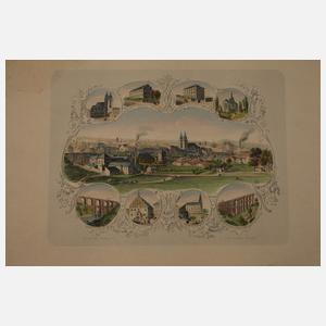 Konvolut historische Ansichten von Plauen