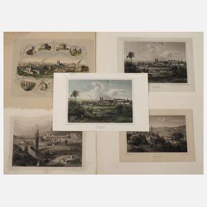 Konvolut historische Ansichten von Plauen