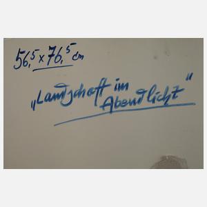 Fredo Bley, "Landschaft im Abendlicht"