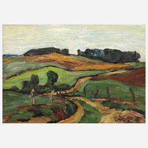 Fredo Bley, "Weg zwischen Feldern"