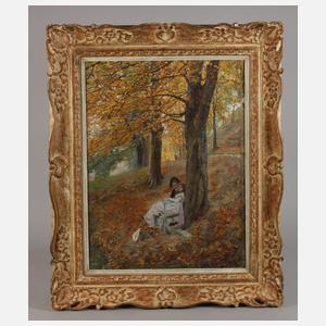 Oskar Bluhm, Liebespaar im herbstlichen Park