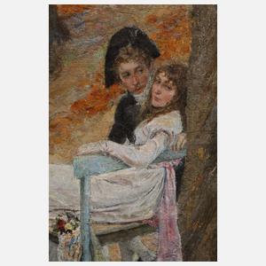 Oskar Bluhm, Liebespaar im herbstlichen Park