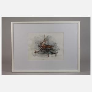 Manfred Feiler, Fischerboot vor Venedig
