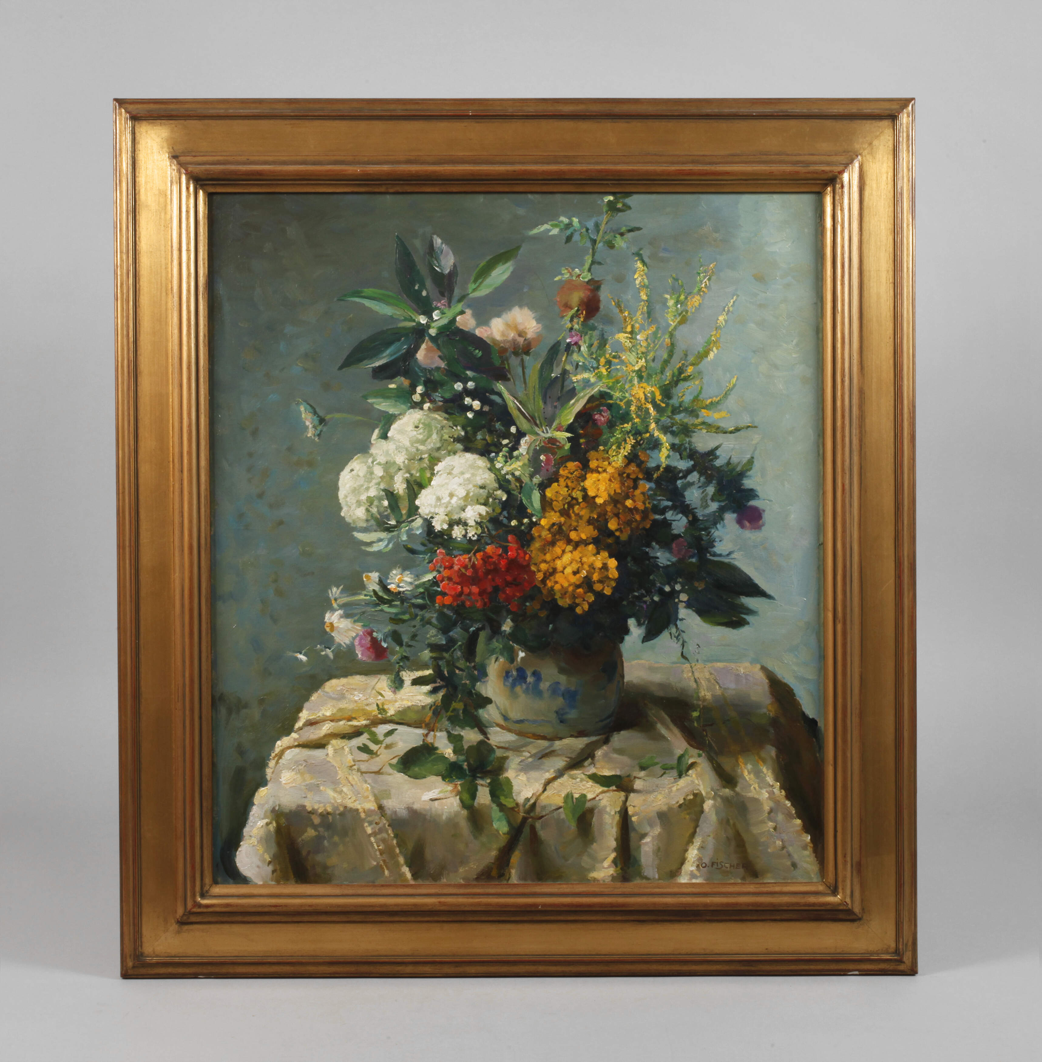 Otto Fischer, "Feldblumen-Stillleben"