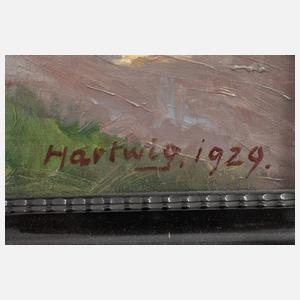 Walter Hartwig, attr., Sonniger Herbsttag bei Lunzenau